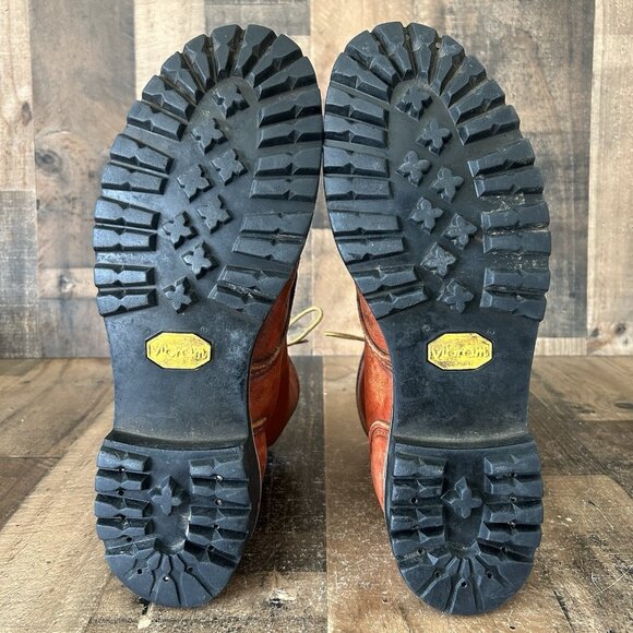 Red Wing Irish Setter Vintage Plain Toe Lace Up Work Boots Mens 13 D - Picture 3 of 12